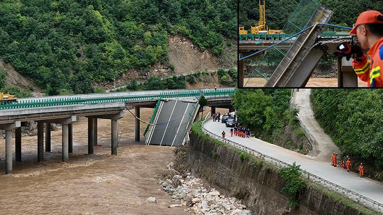 Çin’de akılalmaz anlar: Çöken köprüden düşen araçların içindeki 12 kişi öldü, 31 kayıp