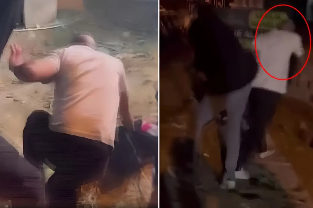 kadini darp eden sahsa cevredeki vatandaslardan meydan dayagi BAQkNZuZ