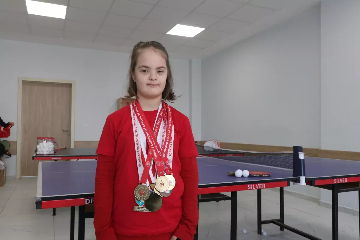Down Sendromlu Elif Sporla Gücünü Buldu